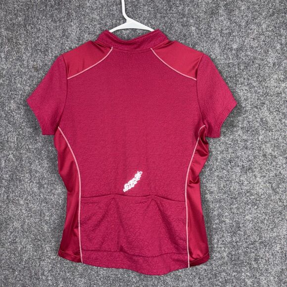 Pearl Izumi Top Cycling womens Size L Red Select Short Sleeves Active - Picture 2 of 9